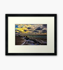 Sand, Snow, & Sunsets Framed Print