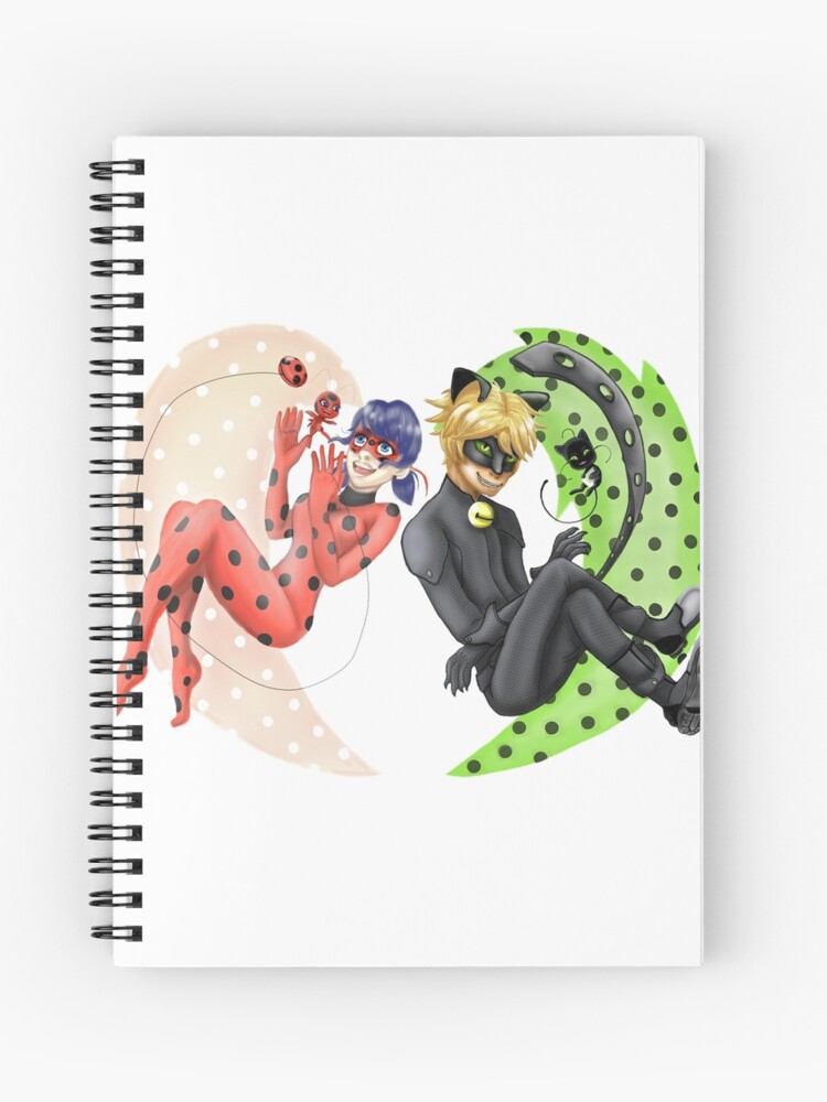 Miraculous Ladybug And Chat Noir Spiral Notebook