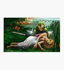 Link and Zelda Photographic Print