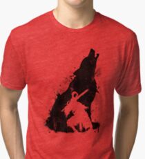 Camiseta de tejido mixto Abyss Warrior VERSIÓN NEGRO