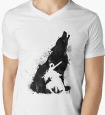 Abyss Warrior VERSION BLACK Men's V-Neck T-Shirt