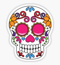 Dia De Los Muertes Sugar Skull Sticker