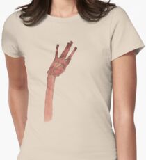 Schiele Hand (Transparent) Women's Fitted T-Shirt