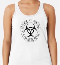 Camiseta con espalda nadadora EQUIPO DE RESPUESTA DEL ZOMBIE
