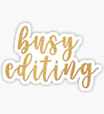 Busy Editing - Youtube Sticker