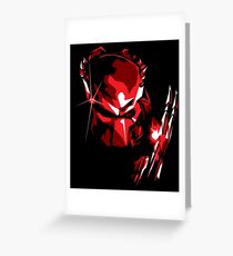 Predator Vector Art Greeting Card