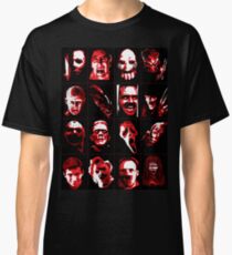 Horror Movie Icons Vector Art Classic T-Shirt