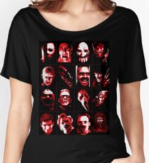 Horror Movie Icons Vector Art Women's Relaxed Fit T-Shirt