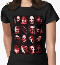 Horror Movie Icons Vector Art Women's Fitted T-Shirt