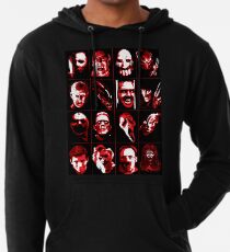 Sudadera con capucha ligera Horror Movie Icons Vector Art