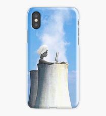 in a hot tub iPhone Case