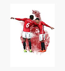 Pogba and Lingard Art - Dab Photographic Print