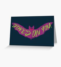 The Joking Bat Greeting Card