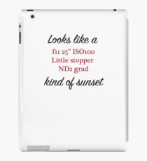 Photographers sunset iPad Case/Skin