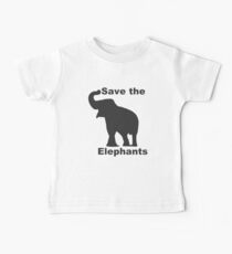 Save the Elephants Baby T-Shirt