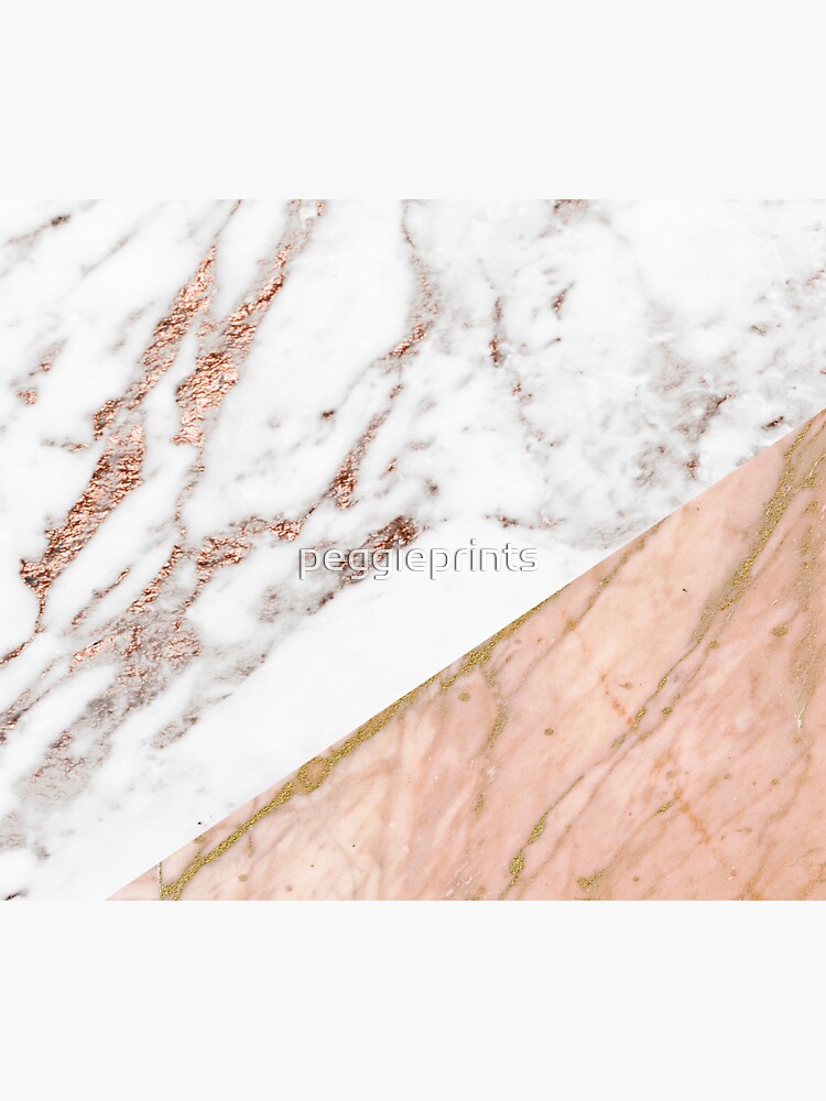Rose gold marble blended by peggieprints