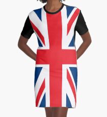 Flagge der Flagge von Großbritannien T-Shirt Kleid