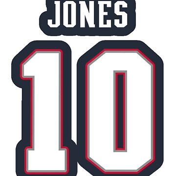 Mac Jones jersey with number 10 Sticker for Sale by