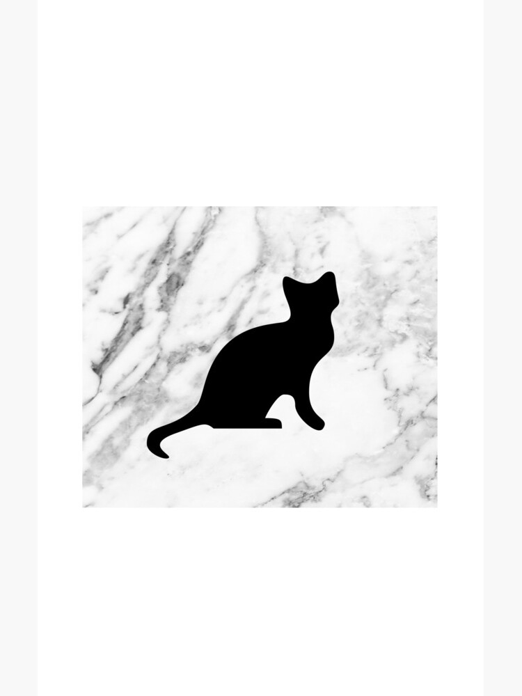 Cat on marble by peggieprints