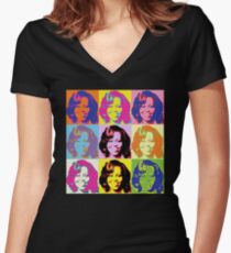 Michele Obama FLOTUS Women's Fitted V-Neck T-Shirt