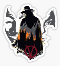V for Vendetta 2nd Version. Sticker