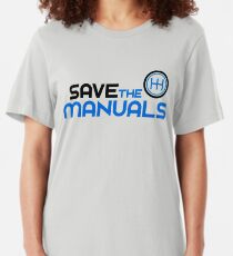 Save The Manuals (3) Slim Fit T-Shirt