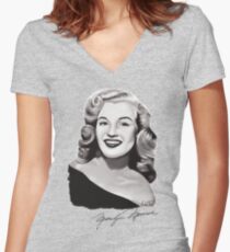Marilyn Monroe 40s Women's Fitted V-Neck T-Shirt
