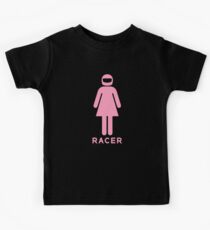 Woman Racer (1) Kids Tee