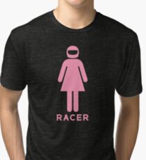 Woman Racer (1) Tri-blend T-Shirt