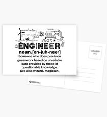 Funny Definition Of An Engineer Postcards