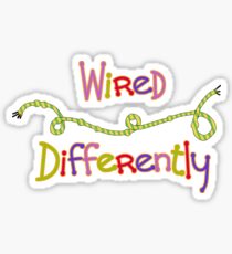 Wired Differently Sticker