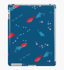 Blue Dolphin and Shark iPad Case/Skin