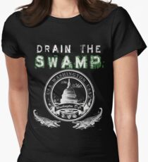 Drain the Swamp Pro Trump Apparel Women's Fitted T-Shirt