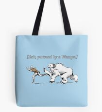 William Shakespeare's Star Wars: Exit, pursued by Wampa Tote Bag