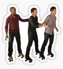 New Girl Guys on Wheels Sticker
