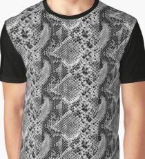 Black and grey snakeskin Graphic T-Shirt