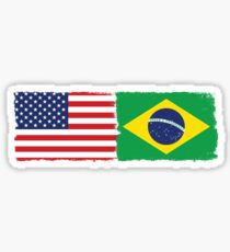Pegatina American Brazilian