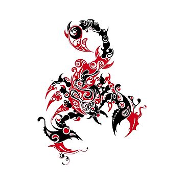 Black and White Scorpion Tattoo Design by Morphart Creations #1643902