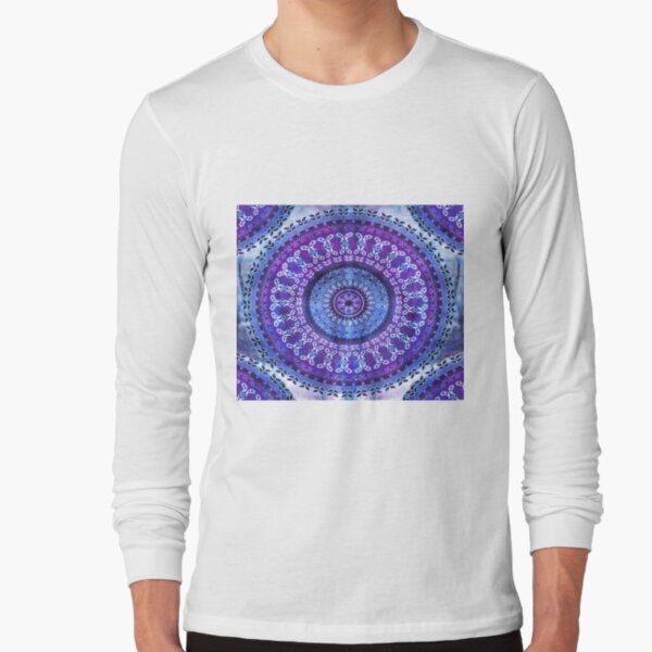 Hydrengea Mandala Long Sleeve T-Shirt