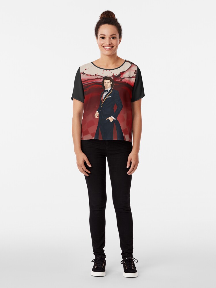 Alternate view of Fausto - Voyager Sorcerer of Alternatives Chiffon Top