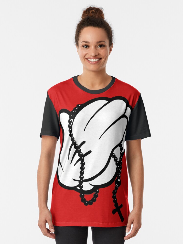 praying hands t shirt