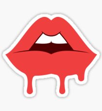 Cool red mouth Sticker