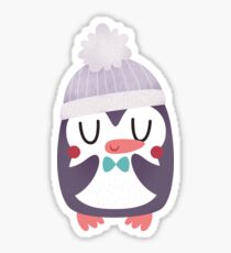 Pegatina Lindo pingüino acogedor