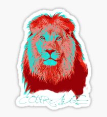 Courage, Dear Heart Sticker