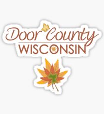 Door County Wisconsin Fall Colors Sticker