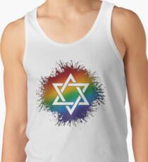 Rainbow Star of David Men's Tank Top