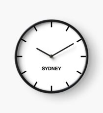 Sydney Time Zone Newsroom Wall Clock Clock