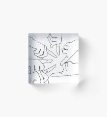 Finger Matching Tattoos PLL Merch Acrylic Block