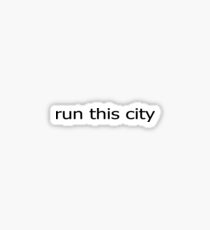 Run This City - Runners Clothing Sticker