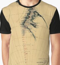 Map of Antarctic 1909 Graphic T-Shirt